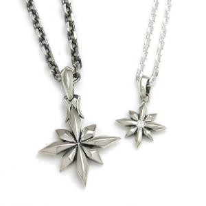 送料無料 ペア ネックレス 誕生石 天然石 シルバー ペンダント スター 星 シンプル カジュアル ...