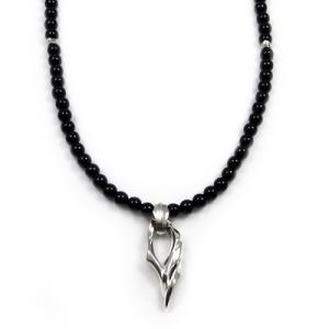 送料無料 天然石 パワーストーン ペンダント オニキス シルバー アクセサリー おしゃれ 人気 ドメ...