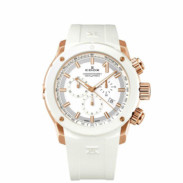 EDOX エドックス クロノオフショア1 クロノグラフ 10221-37RB3-BIR3 メンズ 腕...