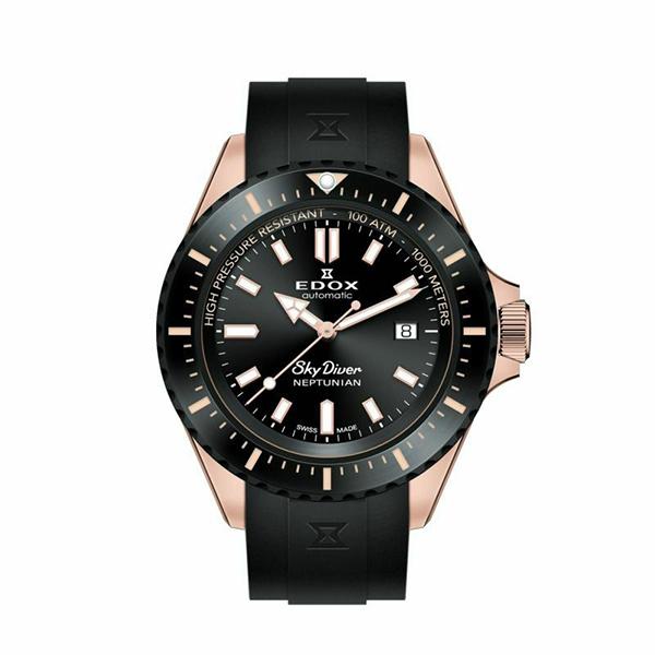 EDOX エドックス ネプチュニアン オートマティック 80120-37RNNCA-NIR メンズ ...