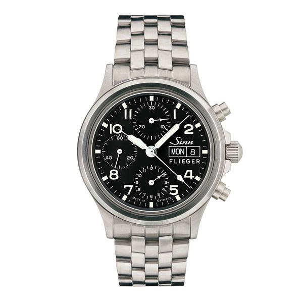 Sinn ジン フリーガー クロノグラフ 356.SA.FLIEGER 5連ブレス仕様 メンズ 腕時...
