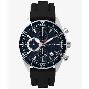 TIMEX タイメックス リッジフィールド クロノグラフ ブルーダイヤル シリコンストラップ クォーツ デイト表示 スポーツ TW2Y62300 メンズ 腕時計 国内正規