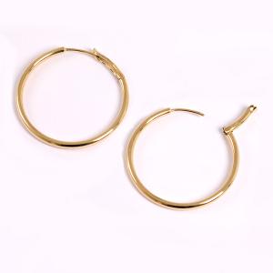(2-30)大きめ フープピアス 18k シン...の詳細画像2
