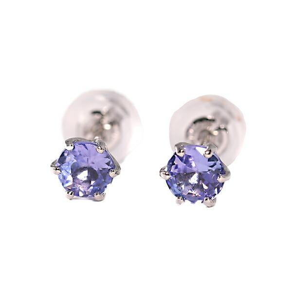 （pebirthday12newtnz）誕生石 ピアス タンザナイトピアス PT900 スタッドピア...