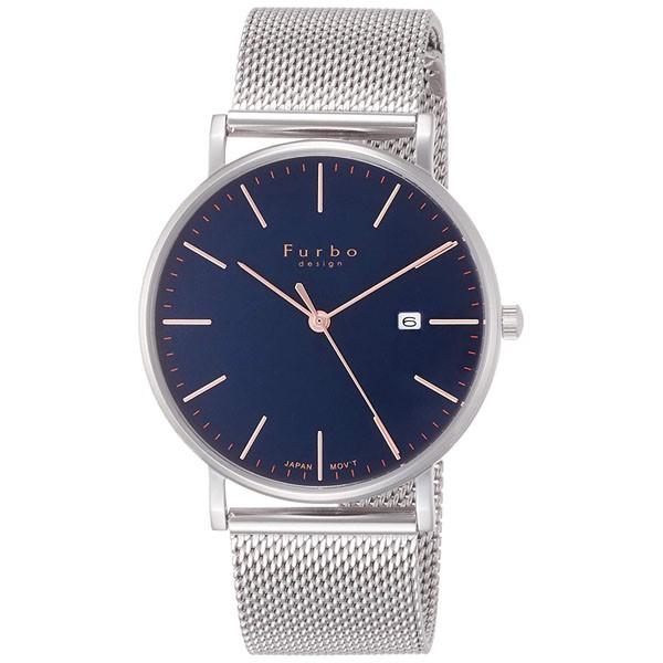 ネイビー文字盤 F02-SNVSS Furbo Design フルボデザイン メンズ 腕時計 国内正...