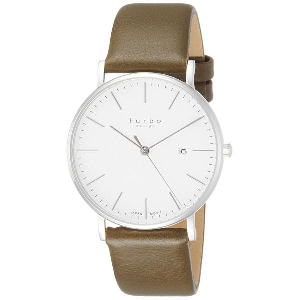 ホワイト 白文字盤 F02-SWHLG Furbo Design フルボデザイン メンズ 腕時計 国...