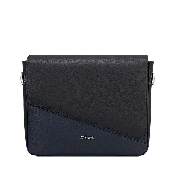 S.T.DUPONT エス・テー・デュポン  181344 メッセンジャーバッグ ブラック ダークブ...