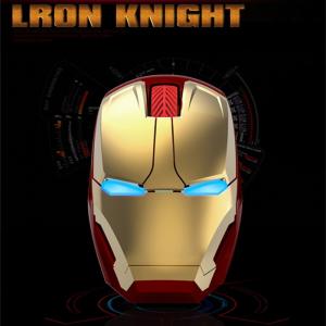 Iron Man光学式無線マウス　アイアンマンLEDライト大人気個性ハードワイヤレス光学式マウス