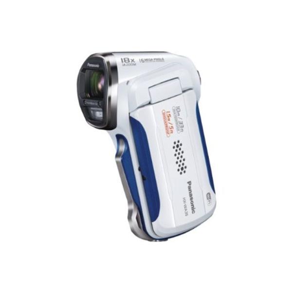 パナソニック デジタルムービーカメラ 防水&amp;タフ設計 ホワイト HX-WA30-W