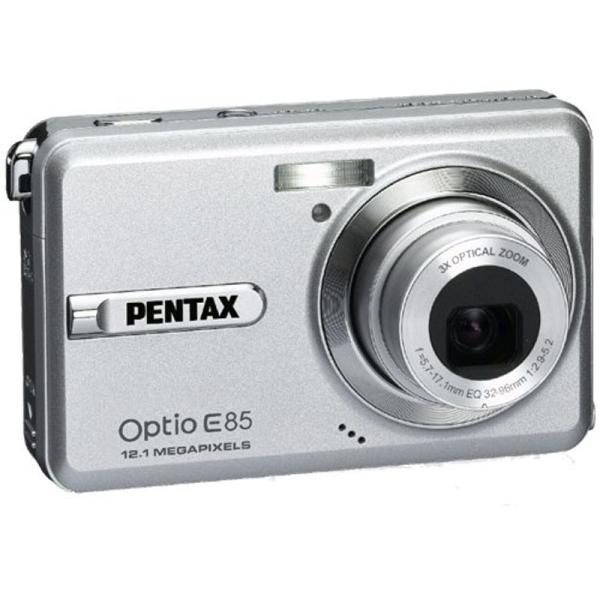 PENTAX デジタルカメラ Optio E85 シルバー 1210万画素 光学3倍 16連写 充電...