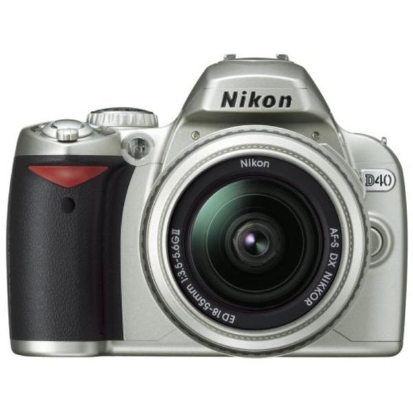 Nikon デジタル一眼レフカメラ D40 レンズキット シルバー D40SLK