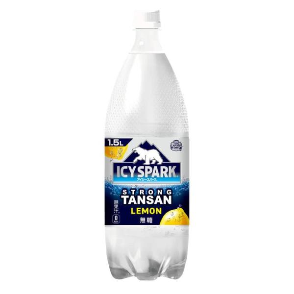 【強炭酸】コカ・コーラ アイシー・スパーク from カナダドライ レモン1.5LPET ×6本