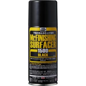 GSIクレオス Mr.フィニッシングサーフェイサー1500 スプレー ブラック 170ml ホビー用...