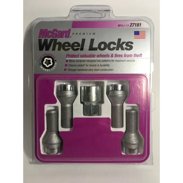 在庫限り値下げ　McGard マックガード　直輸入品　ホイールロックボルト　M14x1.5　セキュリ...