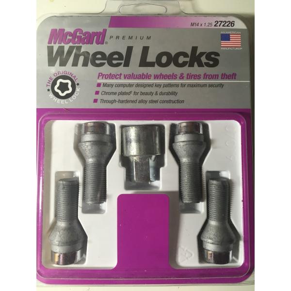 在庫限り値下げ　McGard マックガード　直輸入品　ホイールロックボルト　M14x1.25  BM...