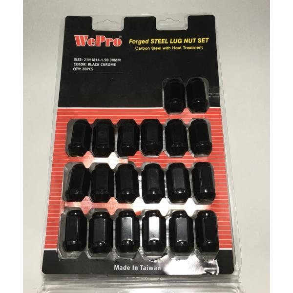 ホイールナットセット M14×P1.5 HEX21 38mm 鍛造ロングナット20個入り　ジープラン...