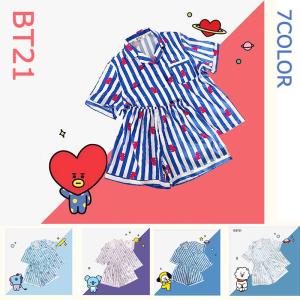 新品 BTS 防弾少年団 V パジャマ 半袖  BT21 かわいい 上下セット 打歌服 応援服 グッズ 服 メンズ レディース 男女兼用 春夏 韓流グッズ