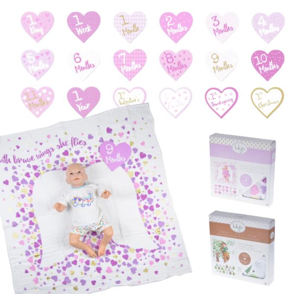 【売り切り】 ルルジョ LULUJO Baby's First Year blanket/cards...