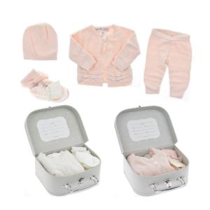 BAREFOOT DREAMS/ ベアフットドリームス CozyChic Lite Classic Newborn Set　B476-61-NB 男の子 女の子  赤ちゃん  ベビー服 セット 出産祝い  ギフト 贈り物｜daibo