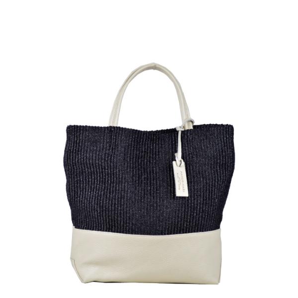 マルコマージ marco masi 2863 レザーコンビ トートバッグ ショルダー カゴバック レ...