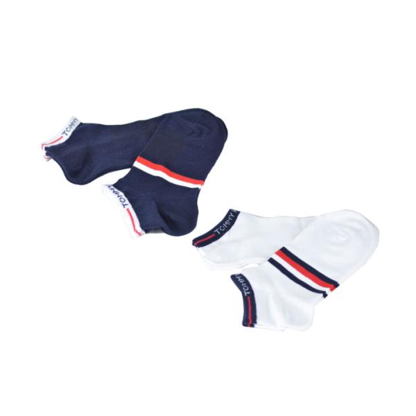トミーヒルフィガー 靴下 2足セット スニーカー コットン ソックス メンズ Tommy hilfi...