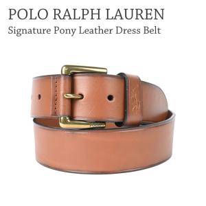 POLO RALPH LAUREN ラルフローレン Signature Pony Leather Dress Belt 405820098｜daibo
