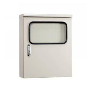 河村電器 POM8350-20 窓付屋外盤用キャビネット 鉄製基板 カワムラ