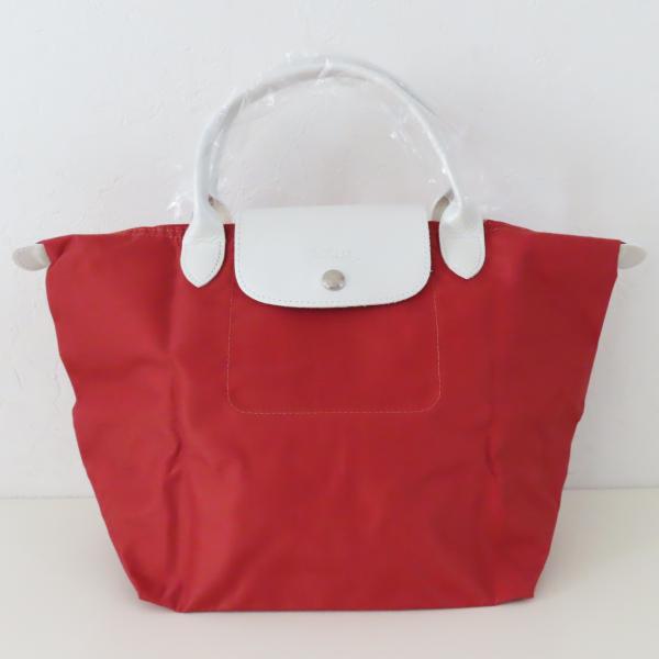 S05 LONGCHAMP ロンシャン プリアージュ ナイロン/レザー ハンドバッグ バイカラー