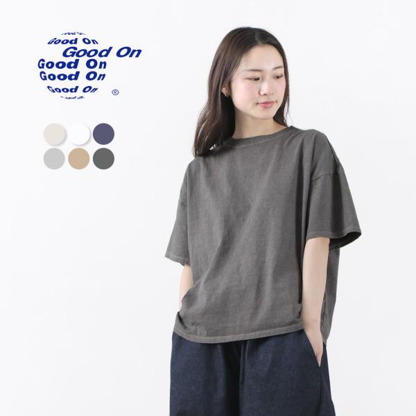 GOOD ON（グッドオン） ショートスリーブ リラックス Tシャツ / レディース 半袖 無地 綿...