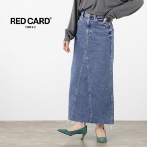 RED CARD（レッドカード） Maddie 微ストレッチ カットオフ デニムスカート / ボトムス ロング スリット