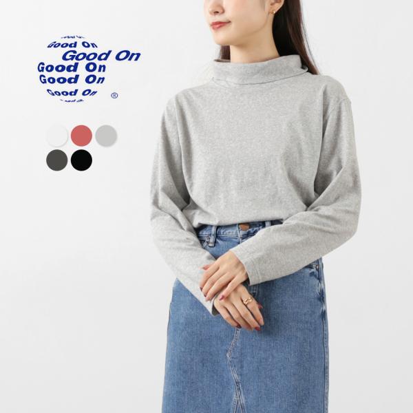 GOOD ON（グッドオン） ロングスリーブ タートルネックTシャツ / メンズ レディーストップス...