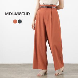 Allumer アリュメール グレンチェック ワイドパンツ レディース