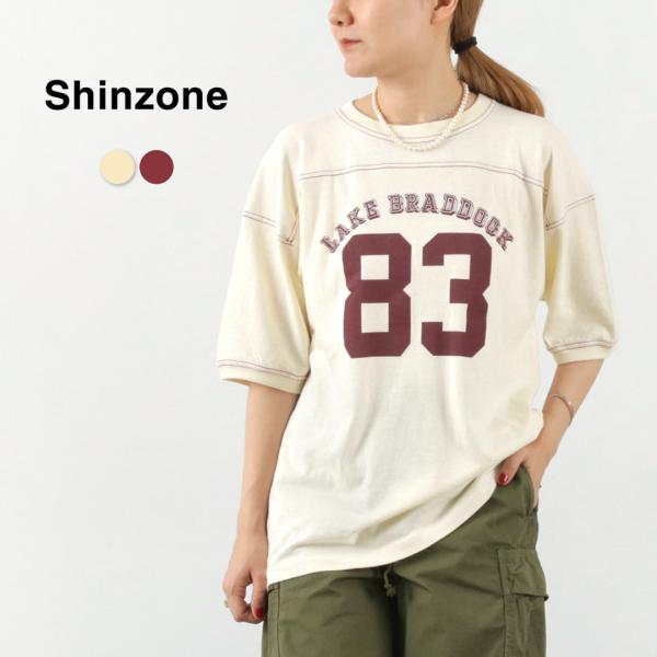 SHINZONE（シンゾーン） フットボール TEE / レディース Tシャツ 半袖 クルーネック ...