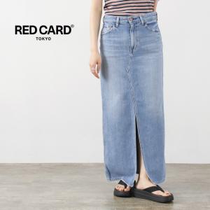 RED CARD（レッドカード） Cameron デニムスカート エアロジーンズ / 夏 ジーンズ ロング マキシ丈 スリット カットオフ 日本製