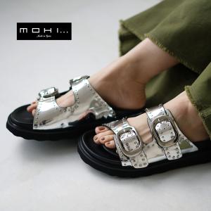 MOHI（モヒ） サンダル 1902483G レディース レザー ベルト スタッズ
