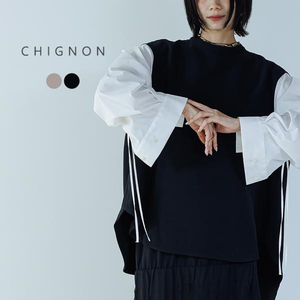CHIGNON（シニヨン） シャーリングデザインブラウス / レディース トップス オケージョン フ...