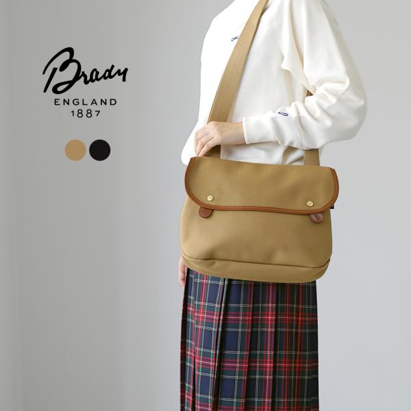 BRADY（ブレディ） ＃AVON エイボン ショルダーバッグ / コットン キャンバス 本革 肩掛...
