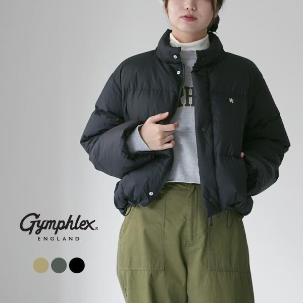 GYMPHLEX（ジムフレックス） ショート ダウンジャケット / レディース 軽量 スタンドカラー