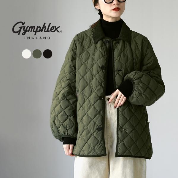 GYMPHLEX（ジムフレックス） パフスリーブ キルトジャケット / レディース 軽量 ダウン キ...
