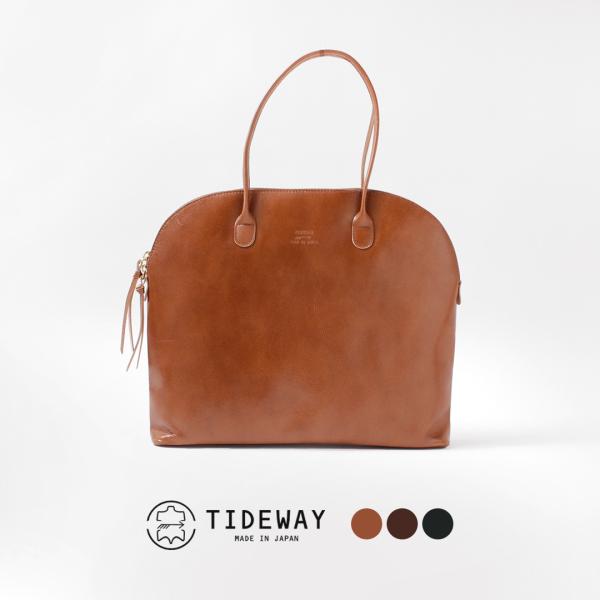 TIDEWAY（タイドウェイ） ライトレザー ボストン L / トートバッグ レディース 鞄 A4 ...