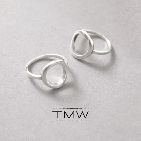 TMW（トラディショナルモダンワークス） スターリングシルバー ラウンド オープン リング / 指輪...