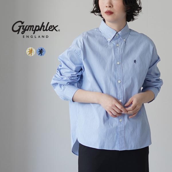 GYMPHLEX（ジムフレックス） ショート BDシャツ ロングスリーブ 日本製 / レディース 長...