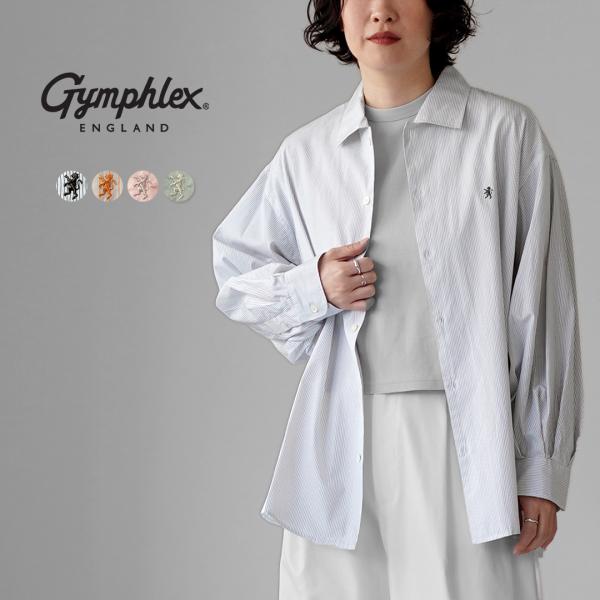 GYMPHLEX（ジムフレックス） レギュラカラー チュニックシャツ / トップス 長袖 レディース