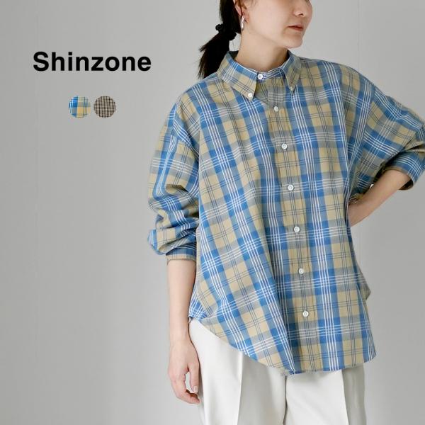 SHINZONE（シンゾーン） チェック ダディー シャツ 26SMSBL10 / レディース 長袖...