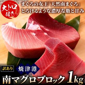 【訳あり】天然南マグロブロック1kgセット（腹ナカ500g＆背500g） 冷凍 ミナミマグロ インドマグロ インド鮪 まぐろ 鮪 刺身 大トロ 中トロ 背トロ 赤身 天身