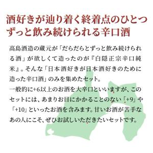 日本酒 飲み比べセット 料理をいかす辛口酒(3...の詳細画像2