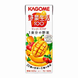 野菜生活100 マンゴーサラダ カゴメ 200ml 紙パック 24本入り｜daihei