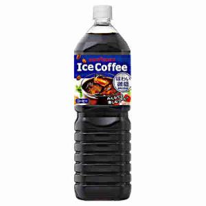 アイスコーヒー ポッカサッポロ アイスコーヒー ブラック無糖 ( 1.5L*8本入 )/ ポッカ