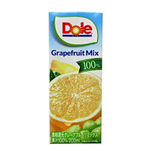 ドール Ｄｏｌｅ グレープフルーツ ミックス 200ml 紙パック 18本入｜daihei