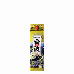 さつま白波 芋 25度 薩摩酒造 1.8L(1800ml) パック 6本入｜daihei